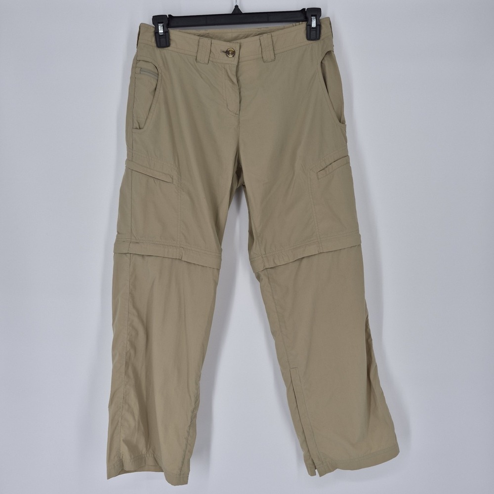 ExOfficio Women's 8 Convertible Hiking Pants Insect Shield Khaki Tan 29"